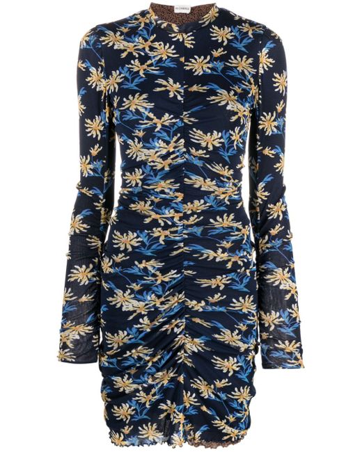 Diane von Furstenberg Azula Paris floral-pattern reversible minidress