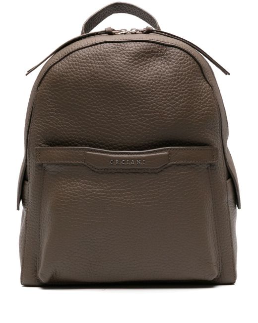 Orciani Posh pebbled leather backpack