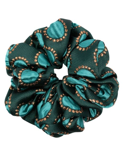 La Double J. Giga patterned-jacquard scrunchie