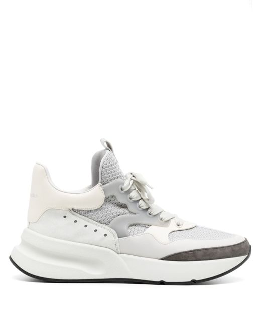 Alexander McQueen panelled lace-up sneakers