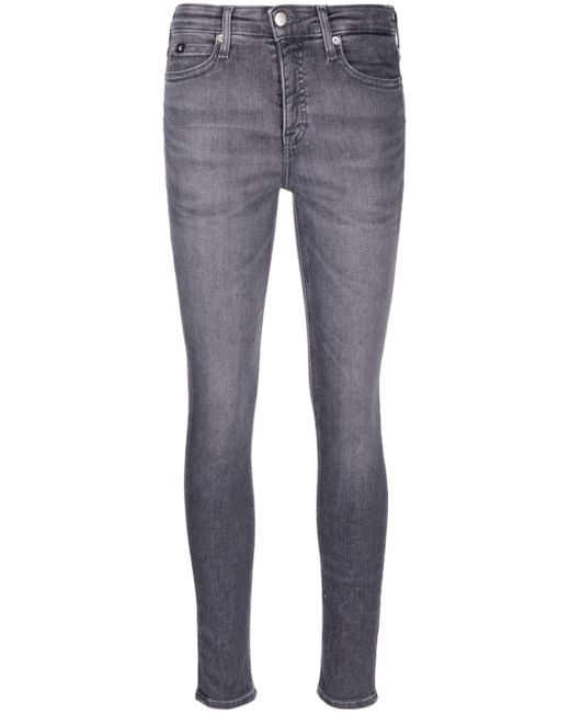 Calvin Klein Jeans slim-cut mid-rise jeans