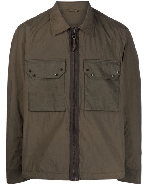 Ten C zip-up poplin shirt jacket