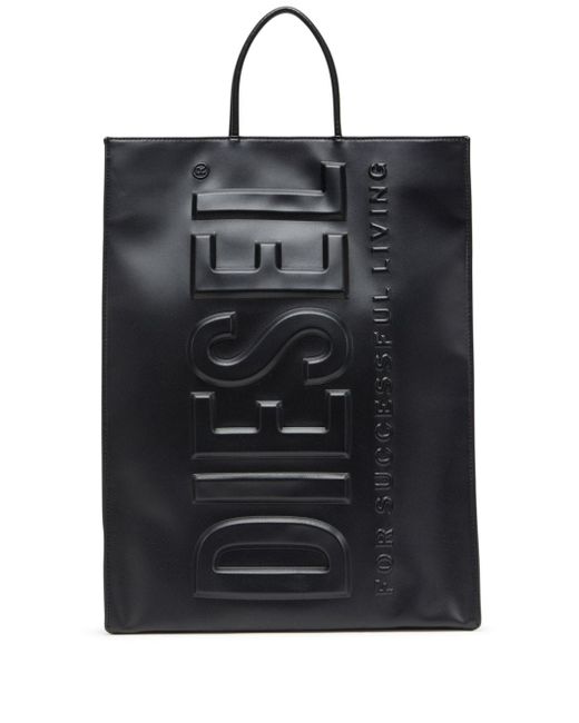 Diesel 3D Shopper logo-embossed tote bag