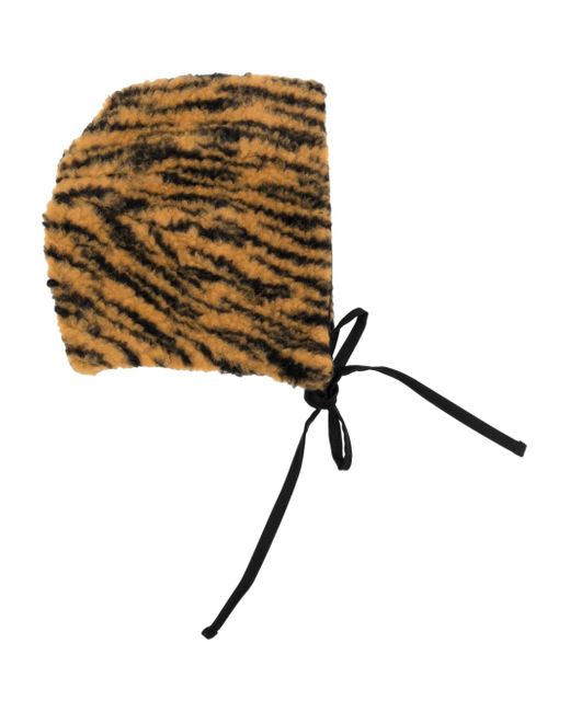 Bode Tiger fleece tie cap