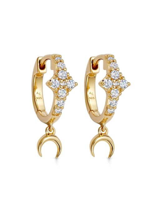 Astley Clarke Luna Crescent hoop earrings