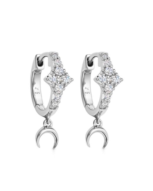 Astley Clarke Luna Crescent huggie earrings