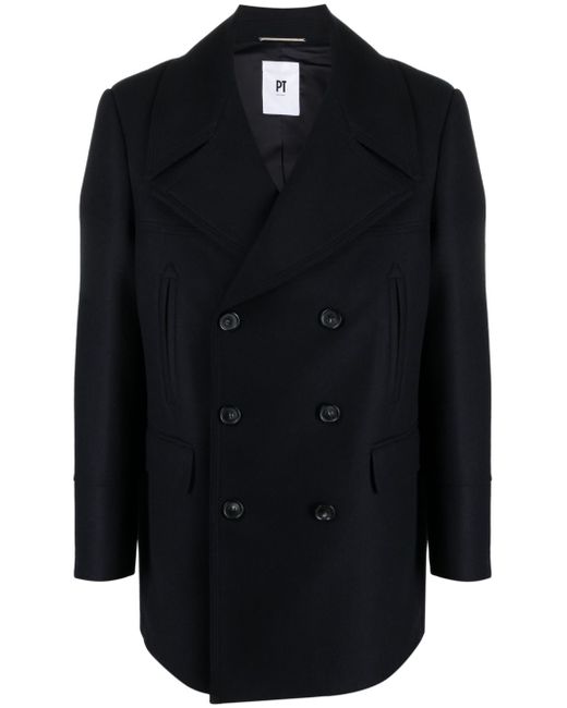 PT Torino double-breasted wool-blend coat