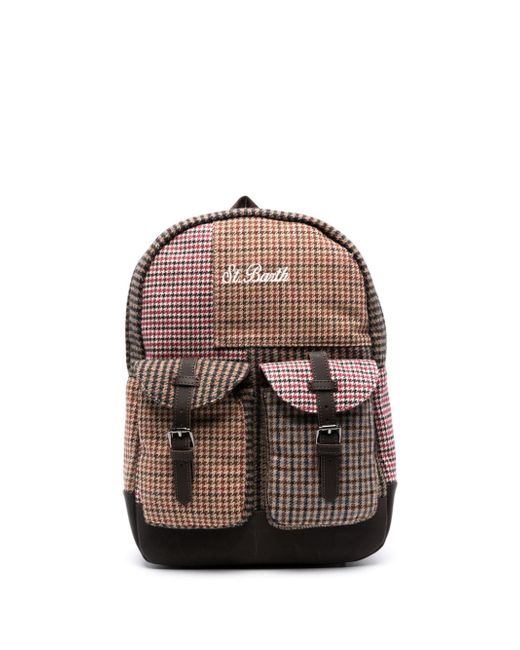 Mc2 Saint Barth Cody houndstooth-pattern backpack