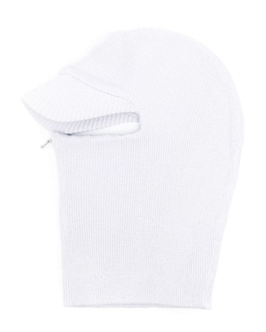 WHO Decides WAR Coveted ribbed-knit zip-up balaclava