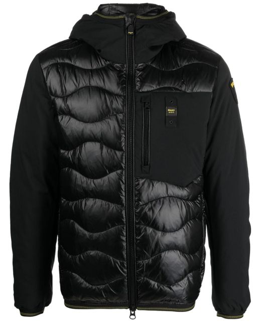 Blauer hooded quilted down jacket