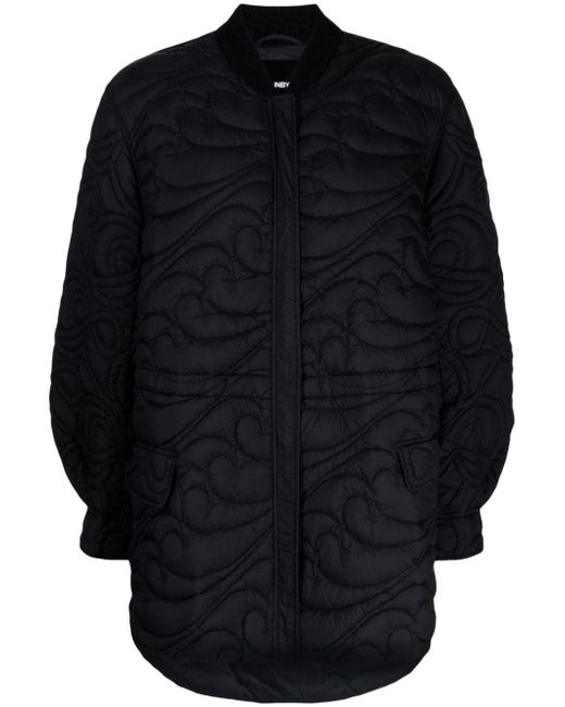 Jnby drawstring-waist quilted jacket