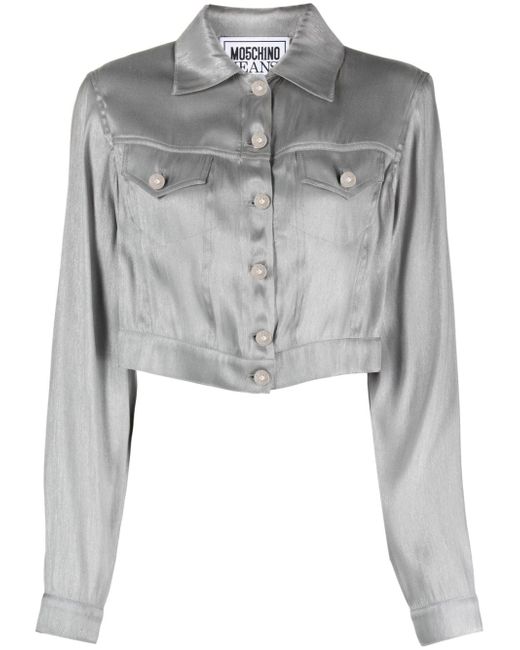 Moschino Jeans button-up cropped jacket