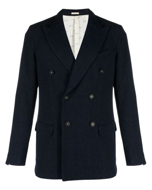 Massimo Alba Monster double-breasted wool blazer