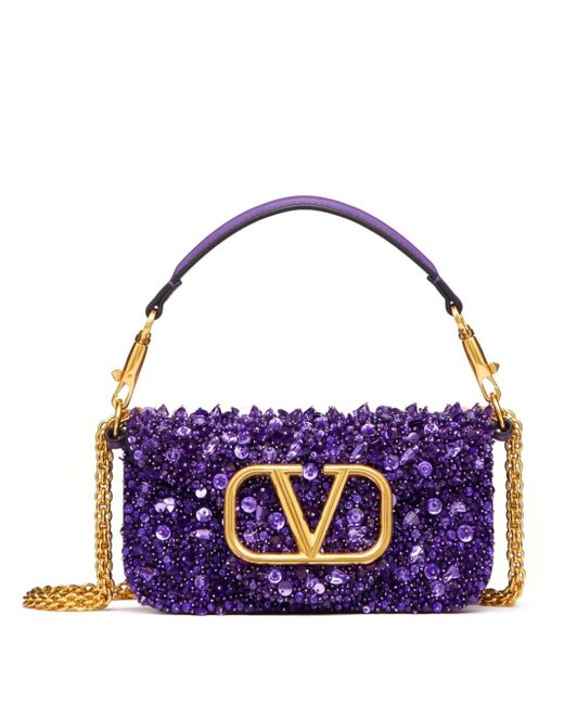 Valentino Garavani small Locò embellished shoulder bag