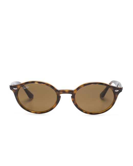 Ray-Ban tortoiseshell-effect oval-frame sunglasses