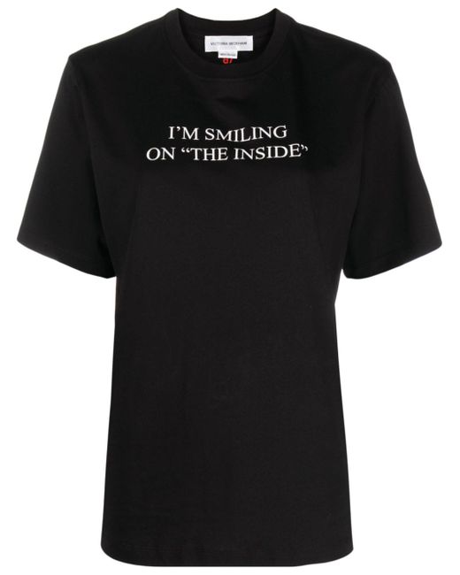 Victoria Beckham slogan-print T-shirt