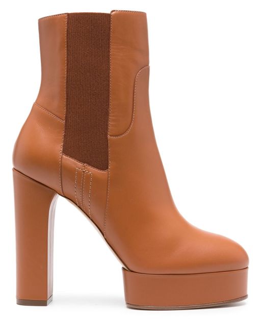 Casadei Betty 125mm leather ankle boots