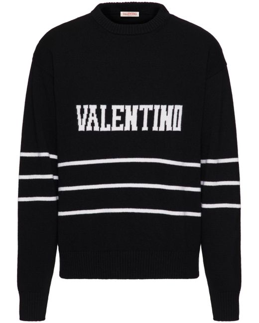 Valentino Garavani intarsia-logo wool jumper