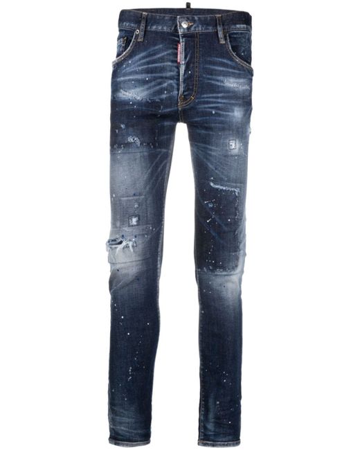 Dsquared2 distressed-effect slim-cut jeans