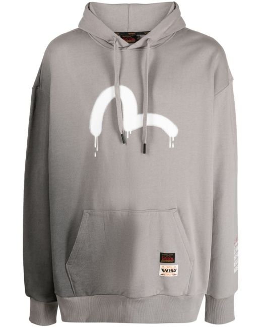 Evisu Graffiti Seagull logo-print hoodie