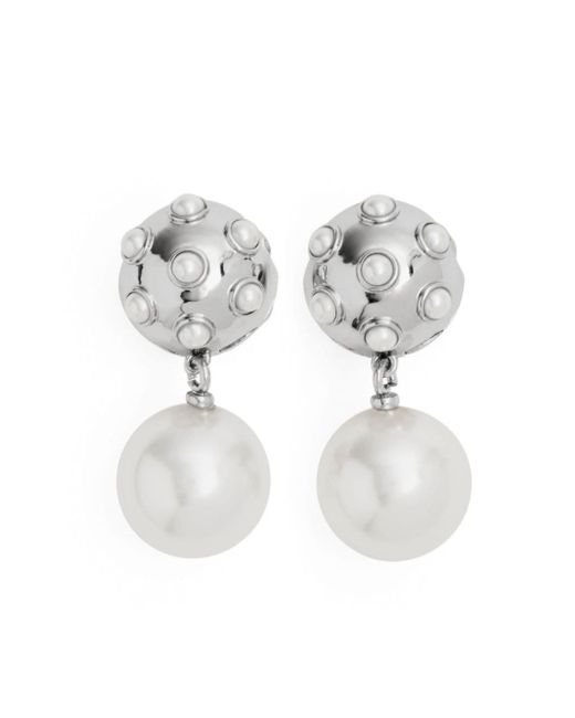 Marc Jacobs pearl-detail drop earrings