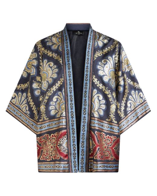 Etro graphic-print silk jacket