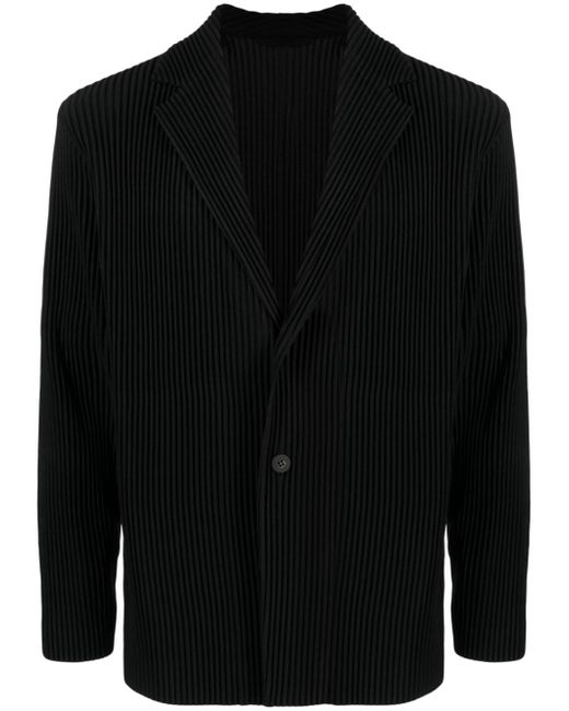 Homme Pliss Issey Miyake pleated single-breasted blazer
