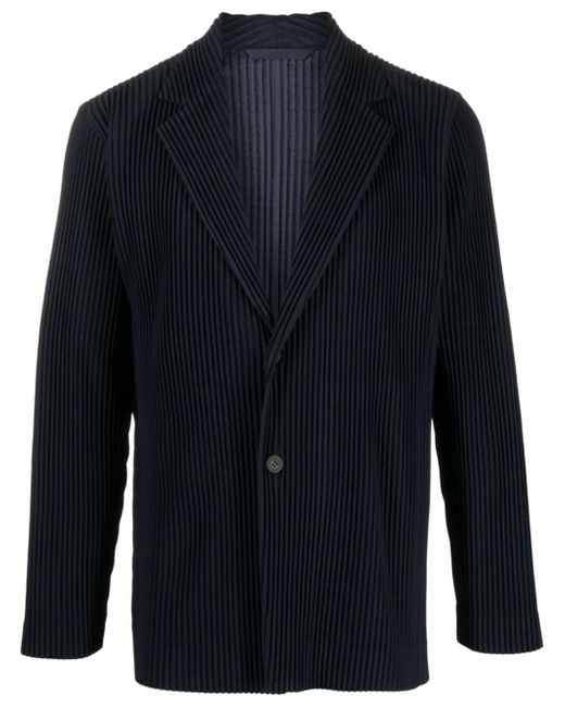 Homme Pliss Issey Miyake notched-lapels pleated blazer