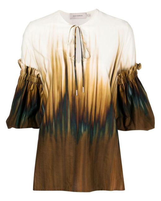 Silvia Tcherassi Neyla abstract-pattern print blouse