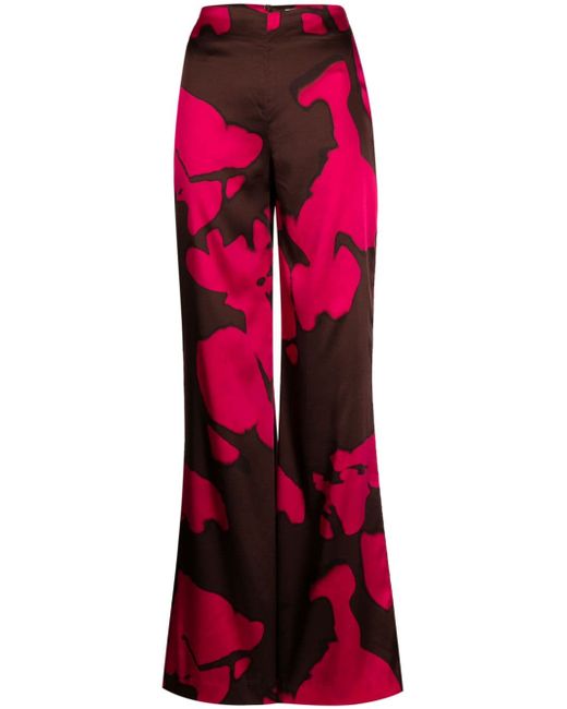 Silvia Tcherassi Andie abstract-pattern print palazzo trousers