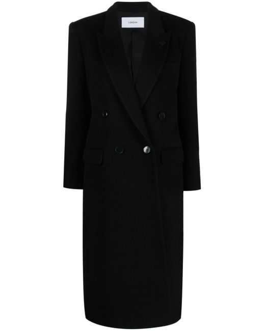 Lardini Martin double-breasted wool blend coat