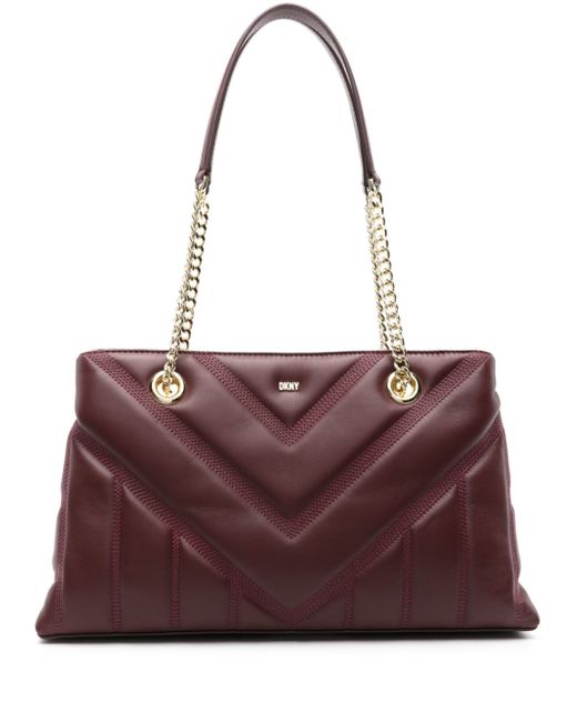 Dkny Becca quilted leather tote bag