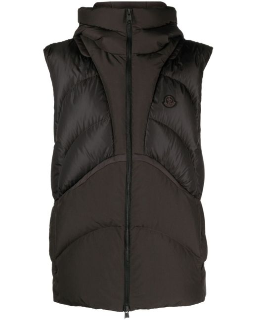 Moncler quilted hooded gilet