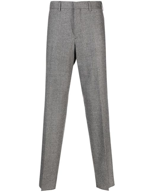 Lardini Kurt houndstooth-pattern tapered trousers