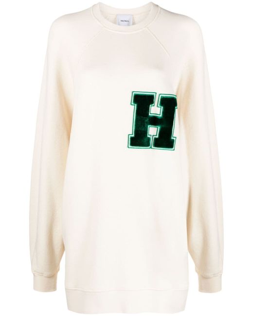 Halfboy logo-appliqué long sweatshirt