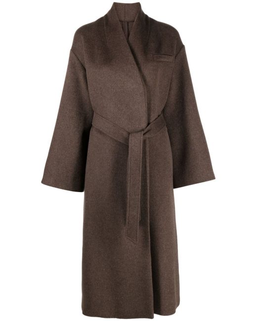 Claudie Pierlot felted-finish double-breasted coat
