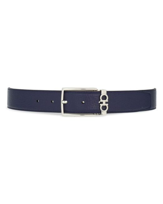 Ferragamo Gancini-buckle leather belt