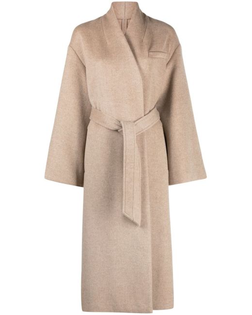 Claudie Pierlot felted-finish double-breasted coat