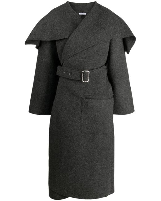 Niccolò Pasqualetti belted wool blend cape-style coat