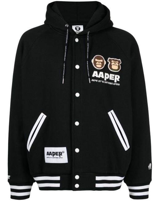 Aape By *A Bathing Ape® logo-print hooded jacket