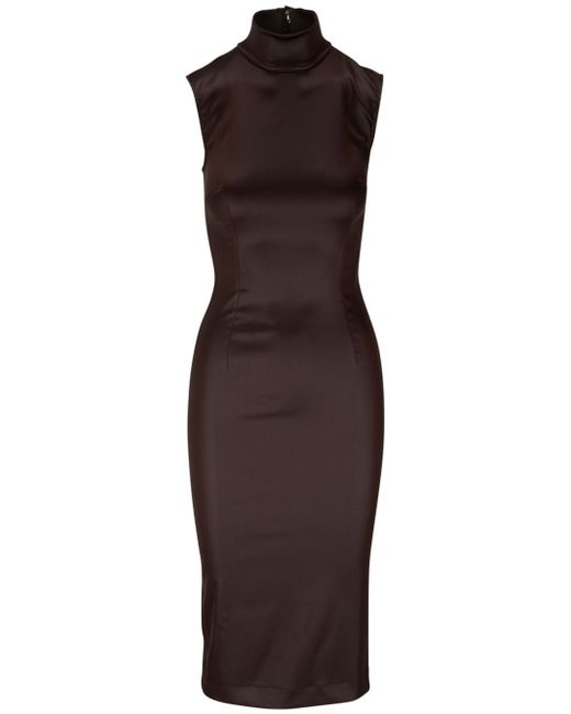 Dolce & Gabbana high-neck sleeveless midi dress