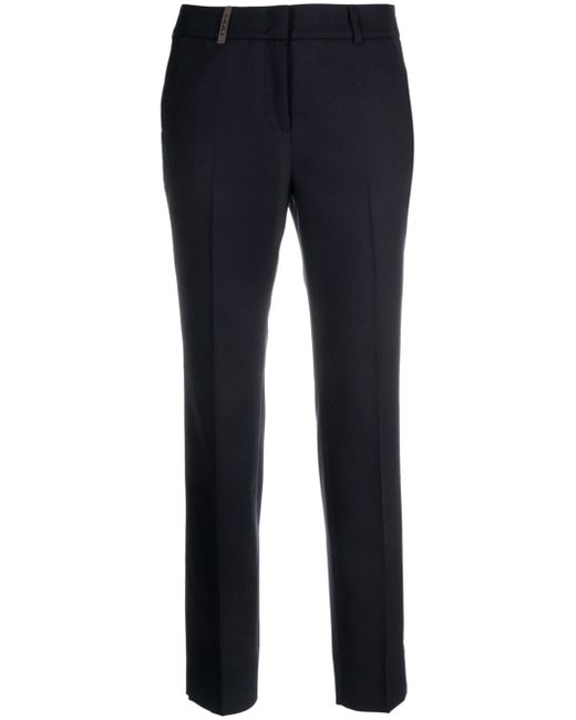 Peserico Iconic Cigarette cropped trousers