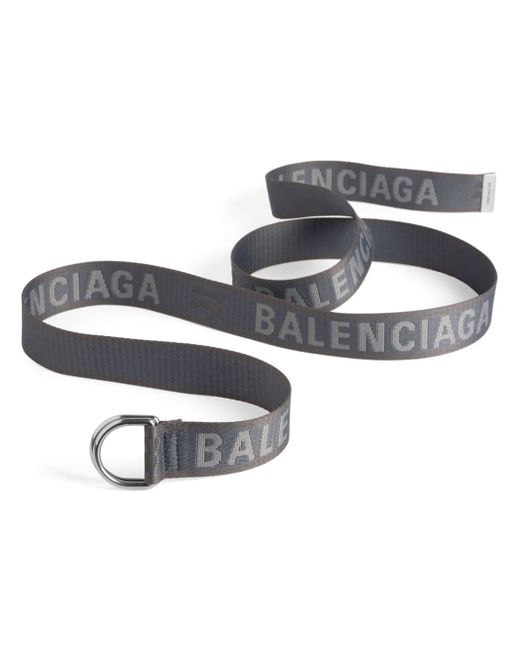 Balenciaga logo-jacquard webbing belt