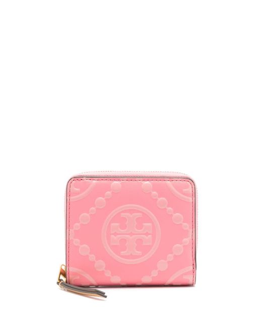 Tory Burch T Monogram Contrast leather wallet