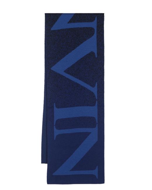 Lanvin logo-jacquard scarf