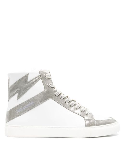 Zadig & Voltaire High Flash Infinity leather trainers