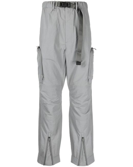 Spoonyard belted tapered cargo trousers