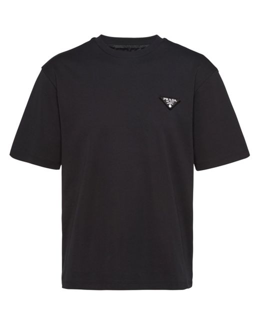 Prada triangle-logo T-shirt