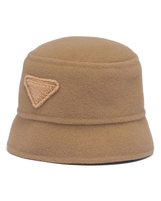 Prada triangle-logo bucket-hat