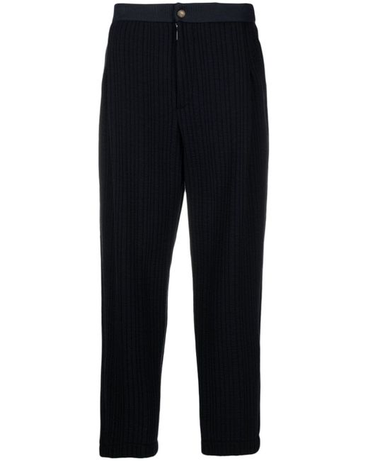 Giorgio Armani pleated quilted tapered trousers